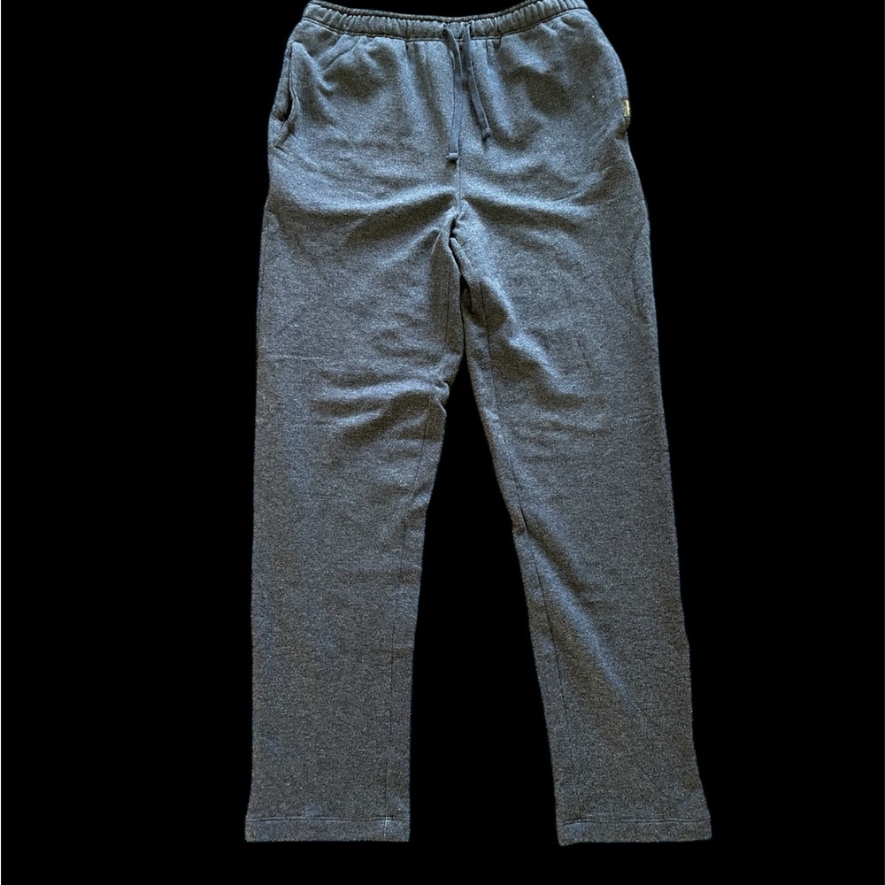 Men’s Blue Gray Joggers with Elastic Waistband and Soft Texture